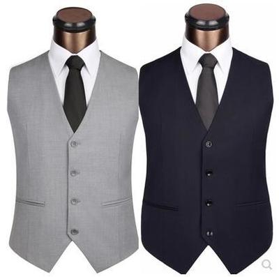 Korean Style rendy Slim Suit Vest For Men British Suit Vest