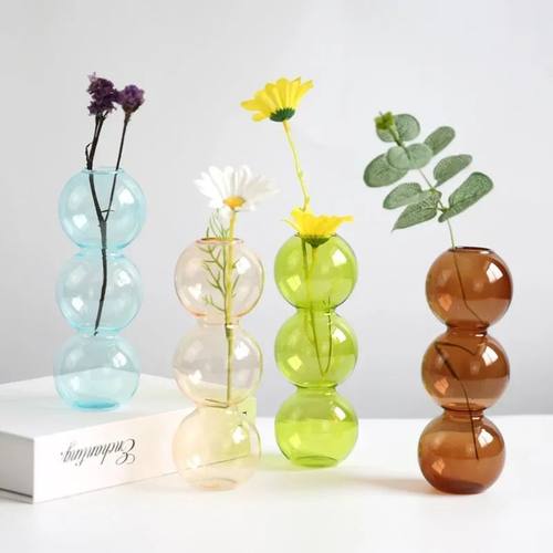 Glass Vase Nordic Home Decor Living Room Decoration Terrariu