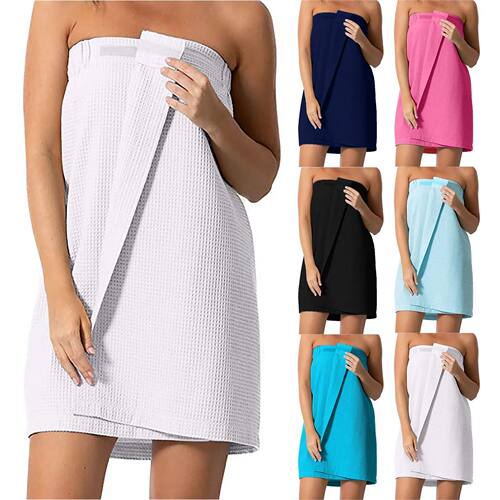 Ladies Bath Towel Women’s Waffle-Spa Body Wrap with Adjusta