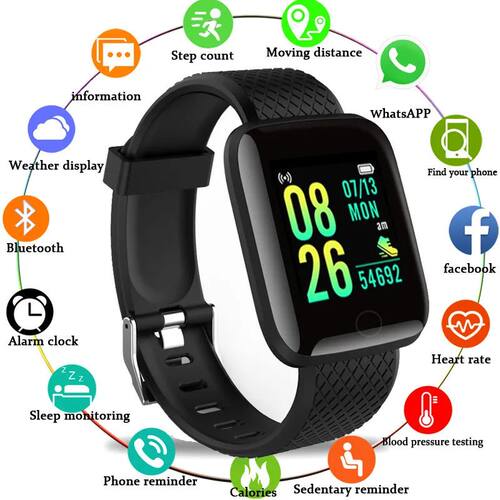 Plus Smart Bracelet Sports Bracelet SH003 Color Screen Brace