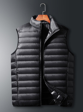 2024 Lightweight Down Jacket Men's Vest Stand Collar Vest Ca