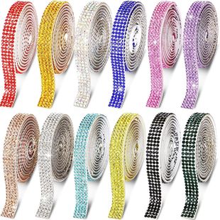 Self Adhesive Crystal Rhinestone Sticker Diamond Ribbon DIY