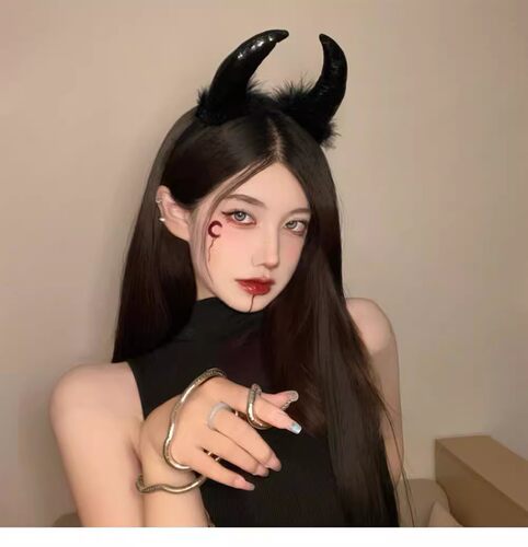 万圣节COS装扮发箍小恶魔头饰