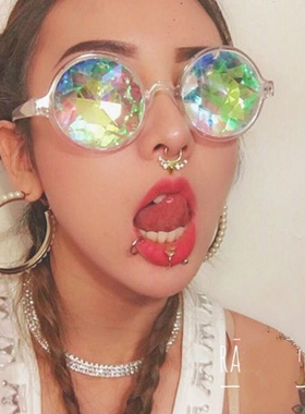 edm电音节万花筒眼镜夜店蹦迪