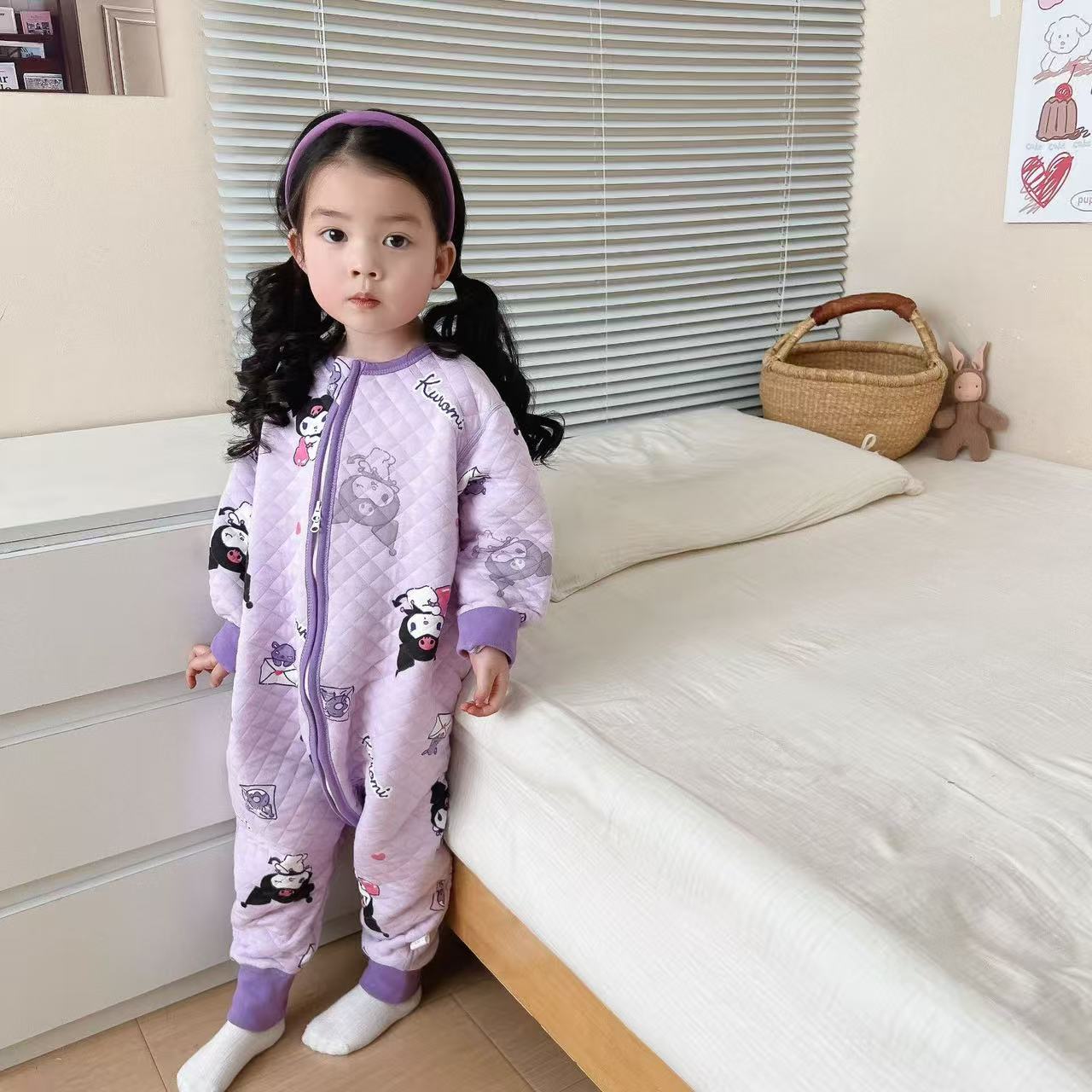 儿童防踢被秋冬款加厚睡袋中大童小孩睡觉防蹬被子神器四季通用秋