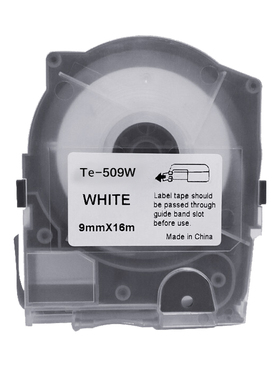 创硕 贴纸Te-509W美克司标签纸LM-550A/550E打号机国产贴纸适用于MAX线号机9mm白色黄色可选16米/卷