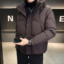 爆款羽绒服男装冬季加厚2025新款短款潮牌帅气时尚高级感连帽外套