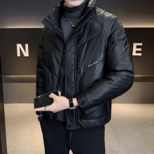 爆款轻薄羽绒服男冬季2025新款短款潮牌立领加厚防寒高端内胆外套