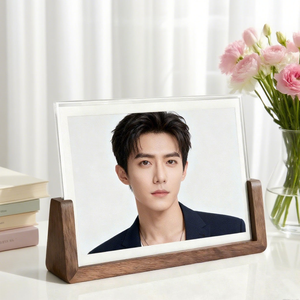 现代简约加洗照片相框6寸7寸8寸U型亚克力摆台摆件创意画框可打印