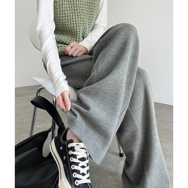 冬季新款柔软舒适垂感软糯糯米裤