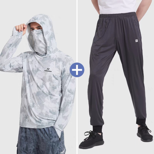 风猎者2024新款钓鱼服男款冰丝路亚防晒垂钓夏季定制防晒衣透气