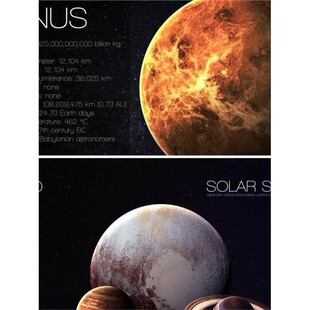 火星土星JPG、预览图太阳系地球海报图片英文太阳系地球图片行