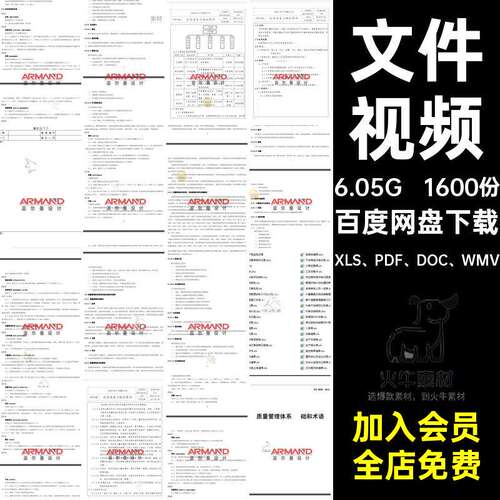 管理体系程序表格文件讲解管理体系XLS、PDF、DOC、WM
