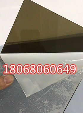 深茶色PC板5mm透明耐力板 全新料可加工定制 PC耐力板茶色黑色3mm