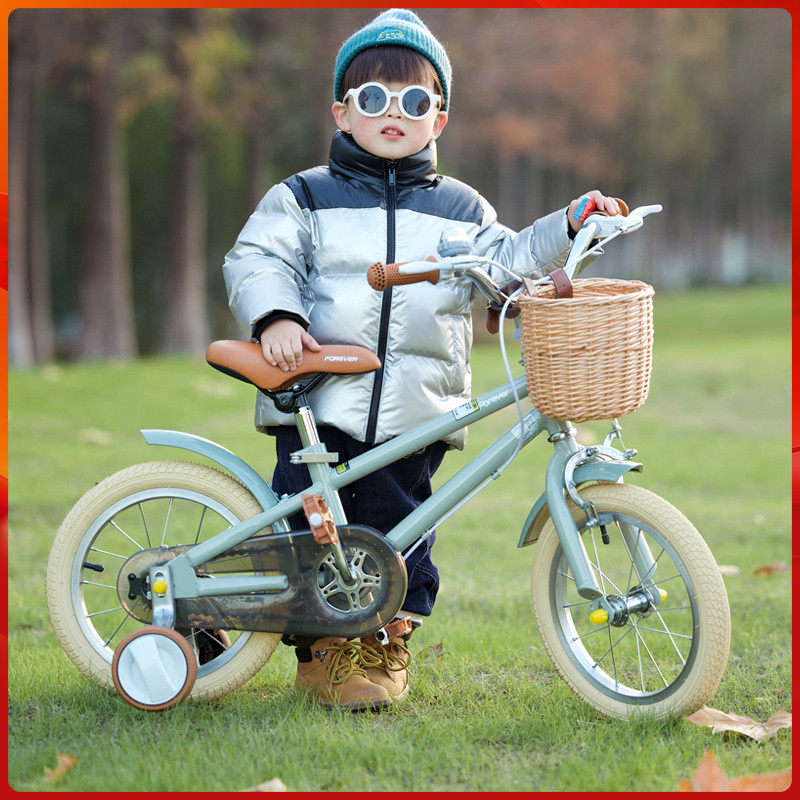 【上海工厂制造】永久儿童自行车男孩3-6-8岁女脚踏车14-16-18寸