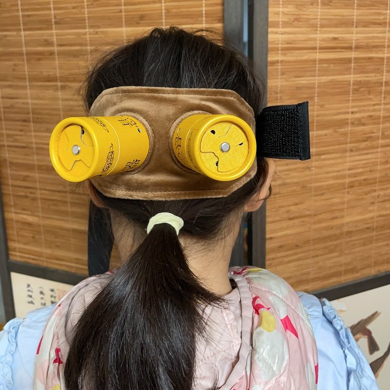 艾灸头后面风池穴玉枕穴鼻窦眼睛近视反射区艾灸头部百会穴温灸器