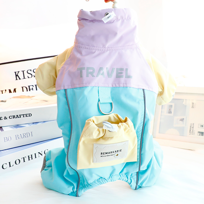 可牵引 三防夹棉保暖  男女狗狗都能穿