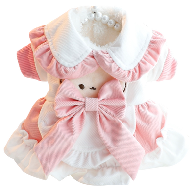 Accope猫咪狗狗蝴蝶结甜美冬裙