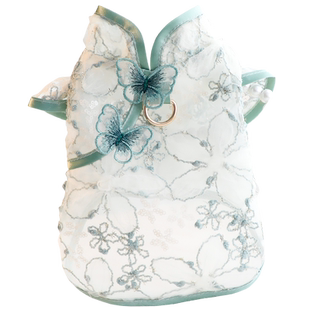 狗狗衣服春秋装薄款猫咪公主裙旗袍小清新国风小型犬泰迪宠物5679