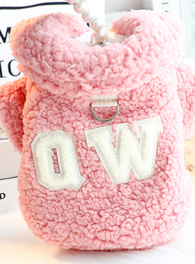 狗狗衣服秋冬装厚款猫咪字母休闲棉衣牵引保暖小型犬泰迪宠物6932