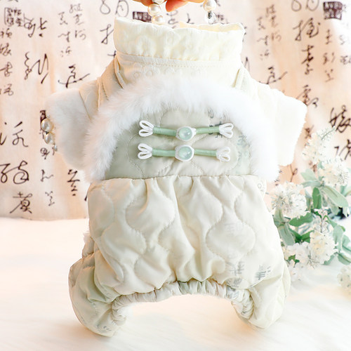 Accope狗狗水墨江南新中式棉衣