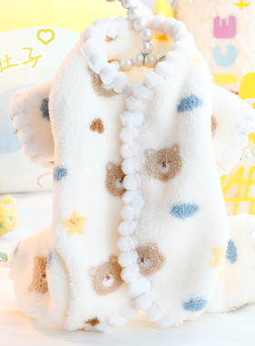 狗狗衣服秋冬装厚款包肚护肚四腿绒衣女宝可爱小型犬泰迪宠物6972