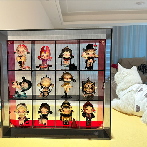 泡泡玛特展示盒高清亚克力防尘
