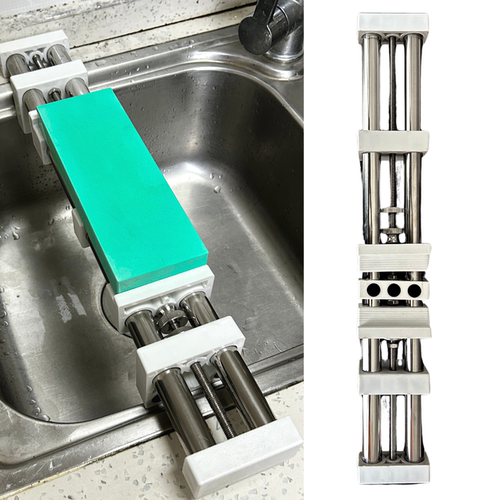 加长磨刀石防滑304不锈钢水槽架磨刀架商用家用水池厨房水盆专用