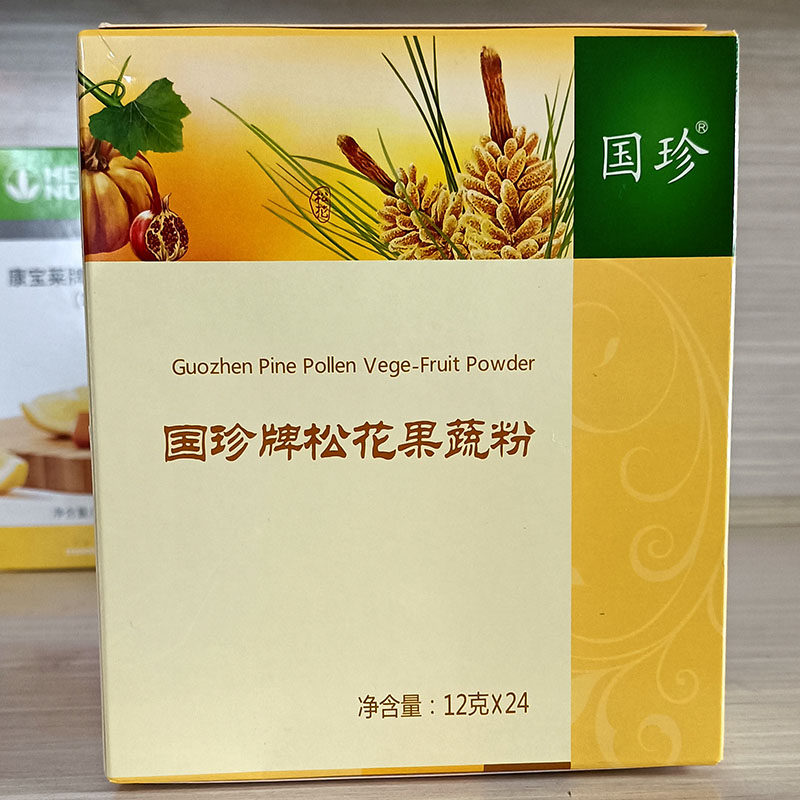 国珍松花果蔬粉12g*24袋 专柜 带码正品