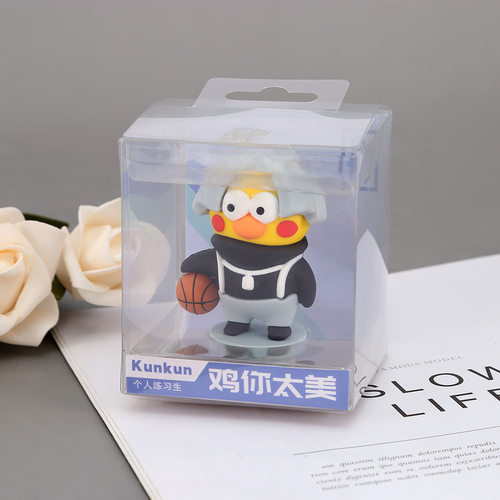 ikun现货蔡徐坤恶搞小黑子手办