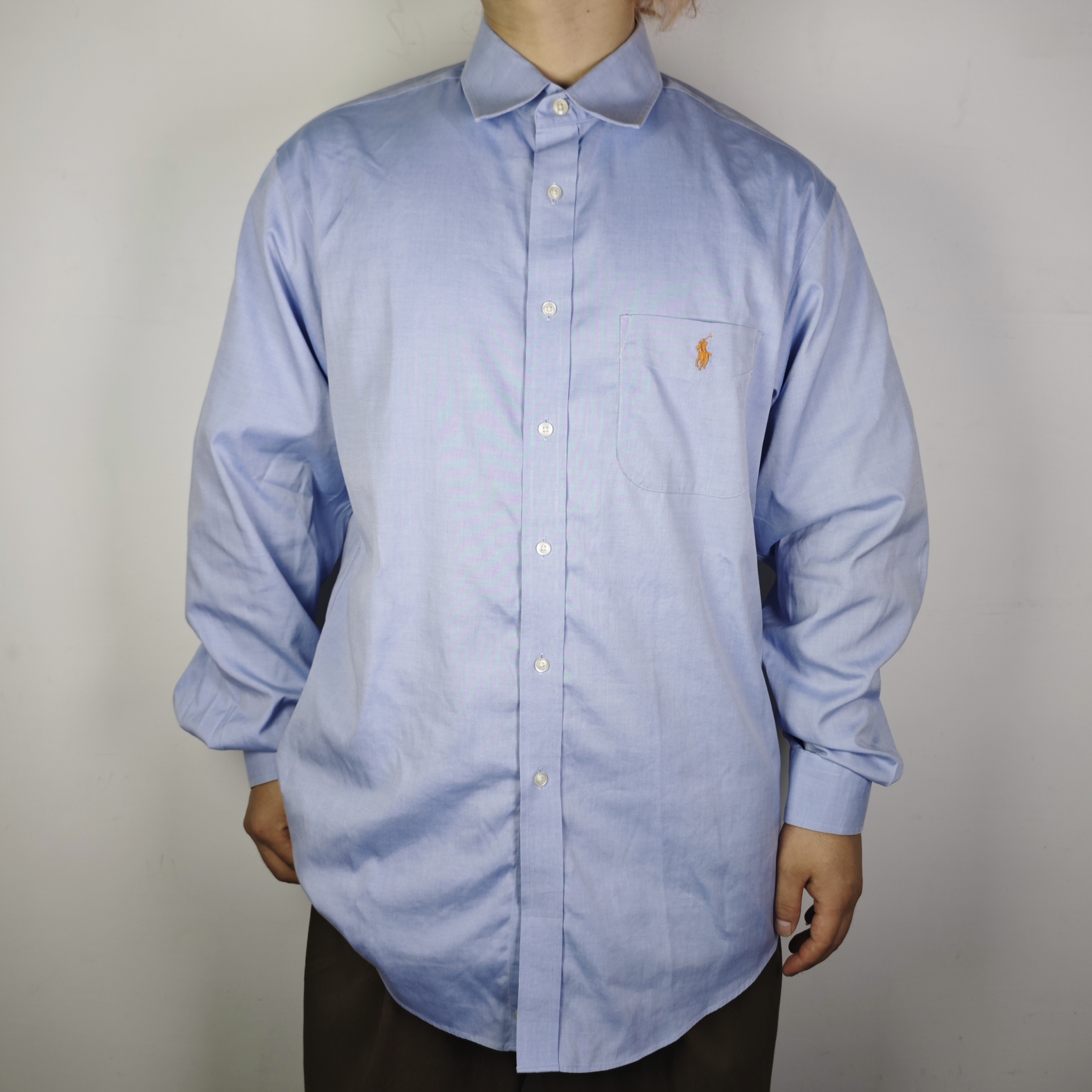 拉夫RLPolo格子衬衫中古90S年代vintage哈灵顿古着孤品正品海淘