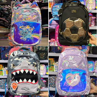 特价澳洲smiggle书包儿童卡通双肩包中小学生超轻减压背包