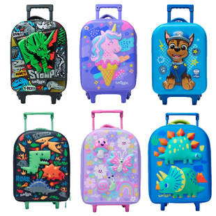 澳洲smiggle拉杆书包中小学生大容量减负拖轮包儿童女孩男孩背包