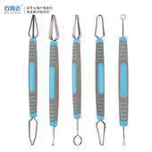 百陶会 陶艺工具捏雕雕塑肌理工具5件套陶瓷泥塑手工diy雕刻刀