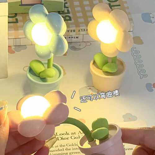 生日礼物创意花朵桌面小夜灯可爱