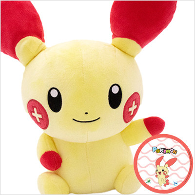 韩国代购进口宝可梦神奇宝贝正电拍拍玩偶/负电拍拍公仔/毛绒玩具