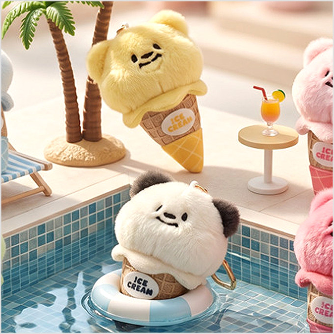 韩国CakieByGomie小熊玩偶挂件