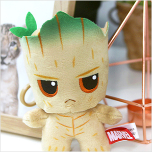 韩国代购进口复仇者联盟格鲁特公仔毛绒玩具玩偶包挂件钥匙扣挂饰