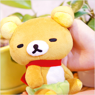 瓢虫轻松熊公仔毛绒玩具 韩国代购 进口春游款 轻松小熊 玩偶小娃娃