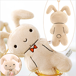 韩国代购进口蜡笔小新挨揍兔包挂件周边玩偶发泄兔子挂饰毛绒公仔