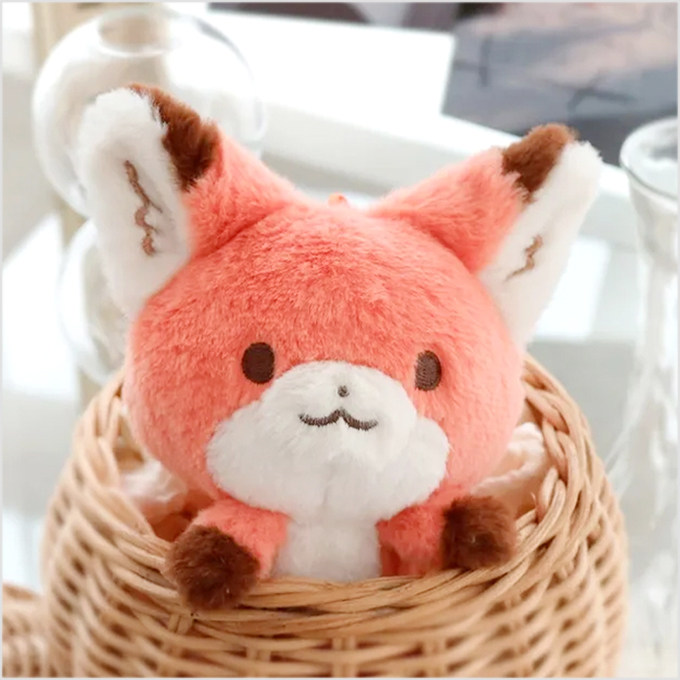 韩国代购进口morong狐狸玩偶包挂件毛绒公仔红狐狸钥匙扣挂饰周边