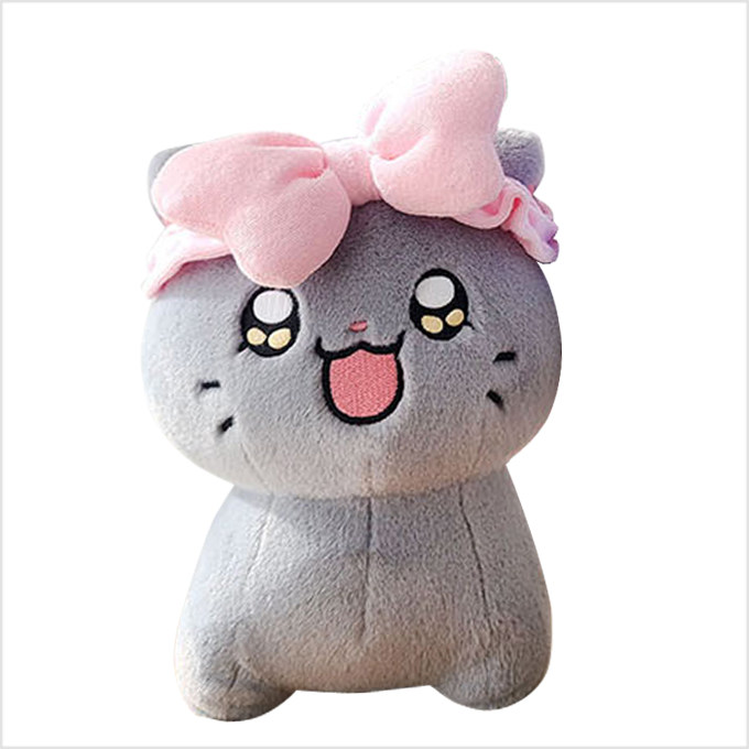 韩国代购进口哭泣流泪白猫公仔玩偶猫咪小猫灰猫毛绒玩具猫猫娃娃