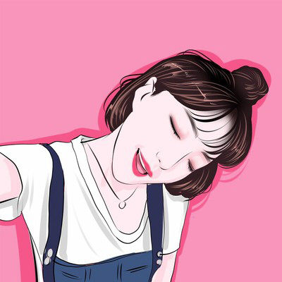 手绘头像真人照片定制卡通画设计彩色个人形象插画情侣人物肖像画