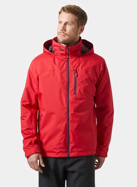 HELLY HANSEN/HH Crew Midlayer 2.0 加绒外套男士本命年红色夹克