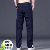 男士 男耐磨运动裤 直筒宽松大码 春季 工装 劳保多口袋保安休闲裤 裤