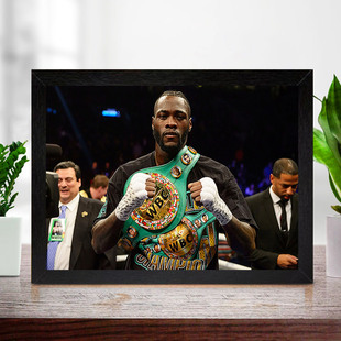 维尔德实木相框摆台格斗房间拳击高档画框壁画搏击宿舍有框挂墙上