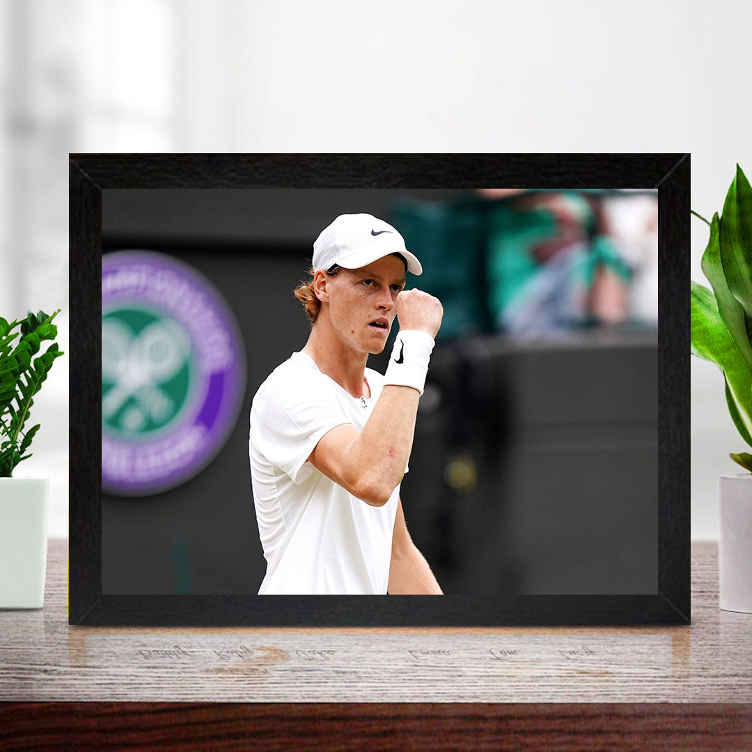 辛纳实木相框摆台网球馆画框壁纸床头澳网美网宿舍画框壁画挂墙上