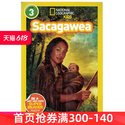 进口英文原版 国家地理分级阅读初阶 National Geographic Kids Level3 Sacagawea 儿童英语启蒙绘本