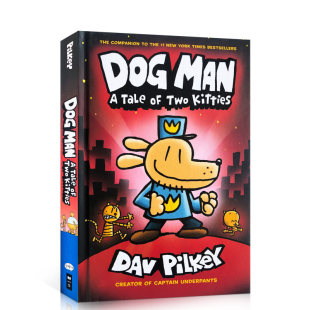 漫画章节书 Dog 超人队长同作家Dav Adventures 现货 英文原版 Pilkey 绘本The Man 神探狗狗 冒险3 内裤