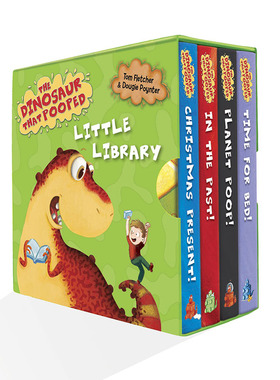 现货 进口英文原版 The Dinosaur That Pooped Little Library 便便恐龙 图画故事书 手掌书